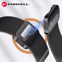 Strap to Samsung Galaxy Watch Forcell F-Design FS11 magnetic steel 20 mm hõbedane