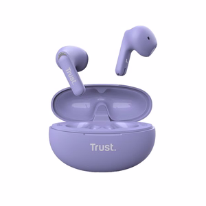 Trust Yavi Bluetooth TWS juhtmevabad nööpkõrvaklapid ENC-ga, lillad