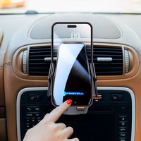 Juhtmevaba car phone hoidja Forcell F-Grip HS6 15W windshield / air vent must