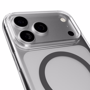 Puro Lite Mag TPU+PC Ümbris Compatible with MagSafe jaoks iPhone 17 Pro - Läbipaistev with Hall Ring