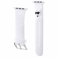 Karl Lagerfeld 3D Rubber Choupette Head Rihm for Apple Watch 42/44/45/49mm - Valge