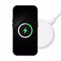 LEATHER MAG COVER ümbris jaoks IPHONE 16 Plus dark violet