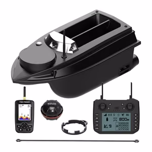 Flytec V030 Fishfinder GPS söödapaat kalaleidjaga, 20 000 mAh aku müüakse eraldi, must