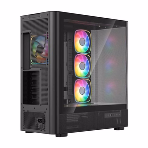 MODECOM Volcano AQ300 ARGB kesktornkorpus, must