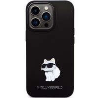 Karl Lagerfeld KLHCP14LSMHCNPK ümbris jaoks iPhone 14 Pro - must Silicone C Metal Pin