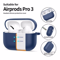 Tech-Protect Silicone Hook Ümbris jaoks AirPods Pro - tumesinine sinine