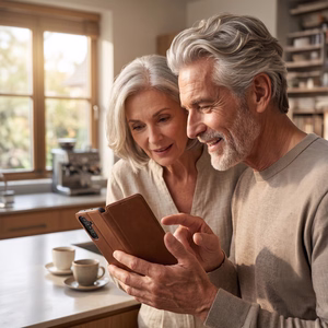 Smart Touch ümbris mudelile Honor 600, pruun