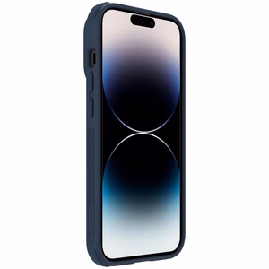 Nillkin Textured S Case iPhone 14 Pro Max бронированный чехол с защитой камеры синий