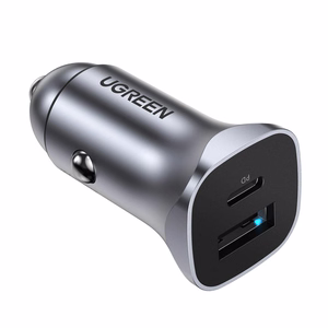 Car laadija Ugreen CD130 USB-C/USB-A 30W hall