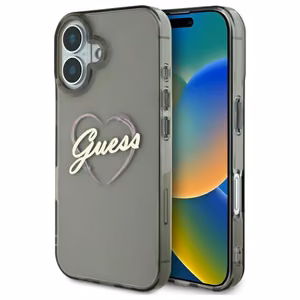 Guess IML Heart iPhone 16 Ümbris - must