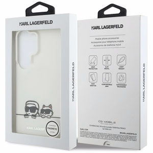 Karl Lagerfeld чехол IML Peekaboo Karl&Choupette MagSafe Samsung Galaxy S26 Ultra прозрачный