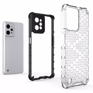 Honeycomb case бронированная крышка с гелевой рамкой Realme C31 прозрачный