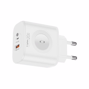 WALL CHARGER T-PHOX T-PP20 GAN iWATCH 3IN1 WHITE