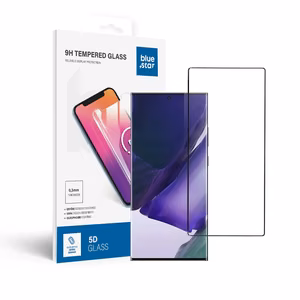 Karastatud klaas sinine Star - SAMSUNG Galaxy Note 20 Ultra Full Face (full glue/small size) - must Karastatud klaas sinine Star