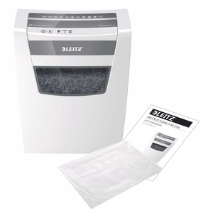 Leitz IQ Home Office P-4 paberipurustaja, tükeldav lõige, 22 cm, valge