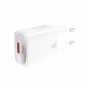 XO seinalaadija CE19 QC 18W 1x USB, valge + USB-C-kaabel