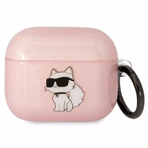 Karl Lagerfeld KLA3HNCHTCP Airpods 3 cover roosa/roosa Ikonik Choupette