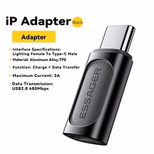 Adapter Essager Phantom must (In: Female Lightning / Out: Male Type-C)