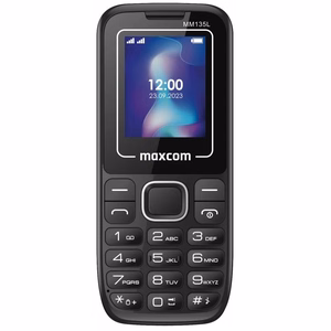 Mobiiltelefon - MAXCOM MM 135 LIGHT kahe SIM-kaardiga must-sinine