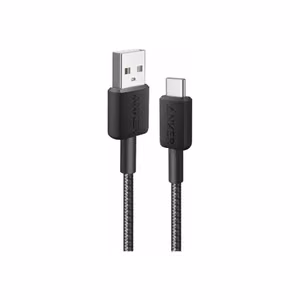 Anker 322 A81H6G11 – nailonist USB-A–USB-C-kaabel, must