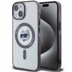 Karl Lagerfeld KLHMP15MHCHNOTK iPhone 15 Plus 6.7" läbipaistev hardcase IML Choupette`s Head MagSafe