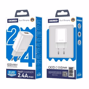Laadija Jellico EU01 2.4A USB-A valge