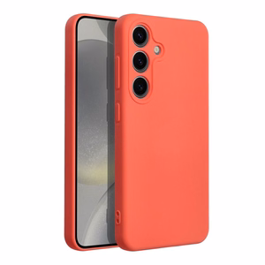 Чехол для Samsung S24 Silicone персиковый