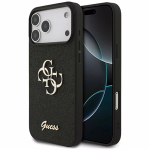 Guess Fixed Glitter Big 4G ümbris jaoks iPhone 17 Pro Max - must