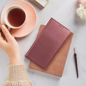SMART MAGNETO Book Ümbris jaoks XIAOMI Redmi Note 13 4G burgundy