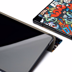 Ümbris Reach Smart Leather Samsung X200/X205 Tab A8 10.5 2021 graffiti