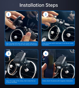 Car phone hoidja Choetech H042 must
