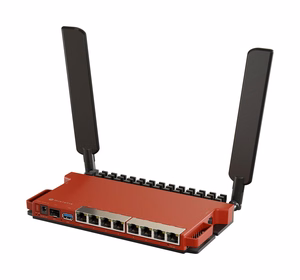 MikroTik Wi-Fi 6 Роутер IEEE 802.11ax USB 3.0 8xGbE L009UIGS-2HAXD-IN
