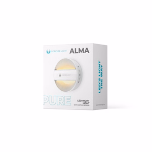 LED Night Lamp round PURE FLC-20 ALMA PIR valge 500mAh Forever Light