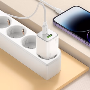 Laadija Hoco N41 20W GaN USB-A/USB-C valge