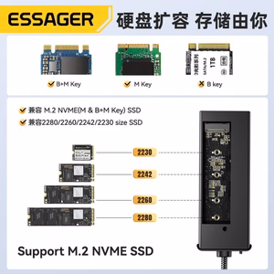 Adapter Essager 6 in 1 hall (In: Type-C)