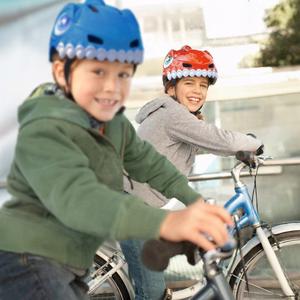 Wozinsky Children's Bike Helmet Dinosaur Pattern S - Red