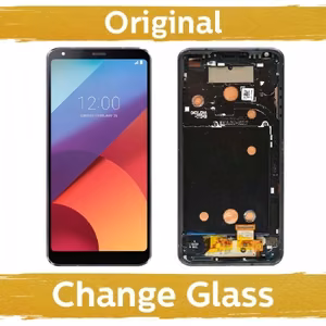 LCD ekraan ühilduv LG H870 G6 must raamiga (uuendatud: Hiina)