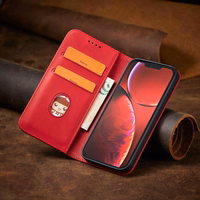 Magnet Fancy Case ümbris iPhone 14 Pro Max flip cover rahakott seisma punane