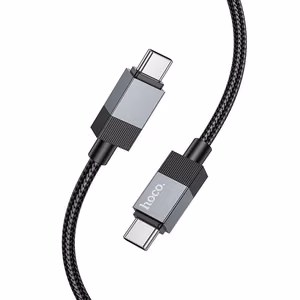 Кабель USB C to USB C Hoco 3A 60W 1 m X110 черный