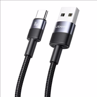 USAMS SET Kaabel USB to USB-C 3A 1.2m Fast Charging terasest 30 tk. SJ718ZJ01 (US-SJ718)