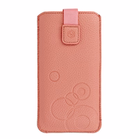 WONDER Deko Pouch Ümbris (Size XXL) jaoks Samsung S25 Ultra/S24 Ultra/M35/M23/A16 5G/Xiaomi Redmi 14C peach