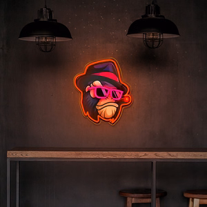 Neon ART LED GANGSTA MONKEY multicolor FLA03 Forever Light
