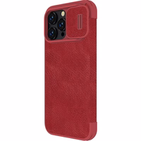 Ümbris Nillkin Qin Pro Leather Apple iPhone 14 Pro Max punane