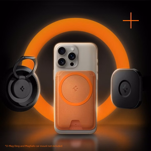 Spigen Valentinus MagFit+ MagSafe magnetiline telefoni kaarditasku – oranž