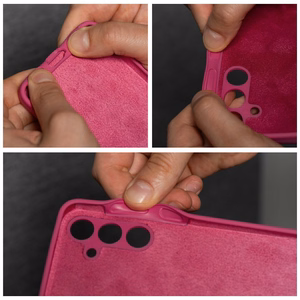 Case for Motorola G35 5G Silicone 2mm (camera protection) pink