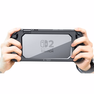 Tech-Protect MagMat Ümbris jaoks Nintendo Switch 2 - Must and Läbipaistev