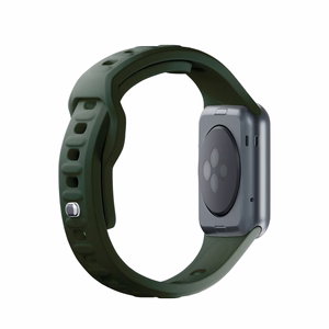 3mk silikoonrihm Apple Watchile, 38/40/41/42 mm, tumeroheline, väike suurus