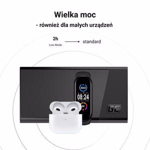 Green Cell GC PowerPlay 20S akupank, 20 000 mAh, 22,5 W, PD, USB-C, kiirlaadimine, Panther Black