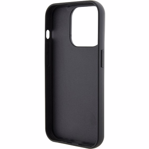 Karl Lagerfeld Fixed Glitter Choupette Logo Metal Pin чехол для iPhone 15 Pro Max - серебряный