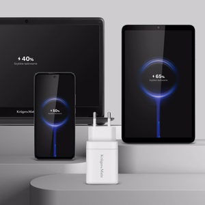 Kruger&Matz 45 W GaN võrgulaadija Power Delivery ja Quick Charge'iga